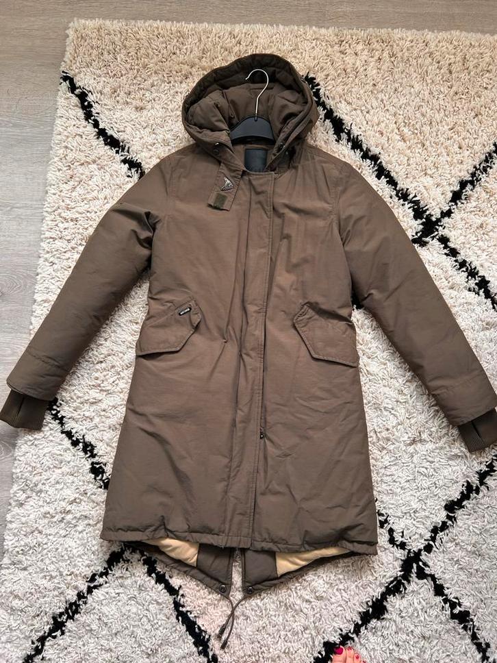 Airforce Parka Fishtail XS Olijfgroen, Kleding | Dames, Jassen | Winter, Zo goed als nieuw, Maat 34 (XS) of kleiner, Groen, Ophalen of Verzenden
