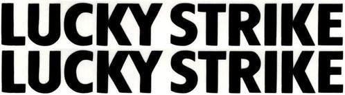 Lucky Strike sticker set #1, Motoren, Accessoires | Stickers, Verzenden