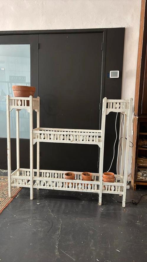 Brocante gardieniere plantenrek uit landhuis, Huis en Inrichting, Woonaccessoires | Kamerschermen, Gebruikt, Ophalen