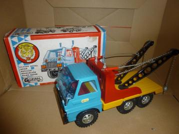 takelwagen  gozan juguetes metaal blik spanje tigre ref.324 beschikbaar voor biedingen