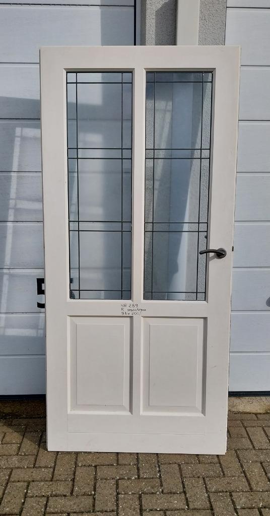 GLAS IN LOOD DEUREN diversen, Doe-het-zelf en Verbouw, Deuren en Horren, Gebruikt, Binnendeur, 200 tot 215 cm, Glas, Hout, Ophalen
