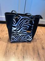 Merk: onbekend, zwart/witte schoudertas met zebra print, Ophalen of Verzenden, Nieuw, Zwart, 55 tot 75 cm