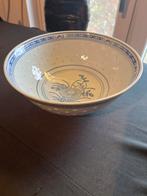 Antieke Chinese Rijstkom met Blauw Decor, Antiek en Kunst, Ophalen of Verzenden