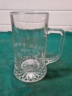 bierpul van glas happy bday, Ophalen of Verzenden
