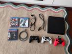 Playstation 4 + 3 controllers en 3 games, Spelcomputers en Games, Spelcomputers | Sony PlayStation 4, Ophalen, Met 2 controllers