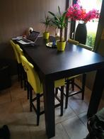bartafel zwart 180x 90 105 hoog, Ophalen, Gebruikt