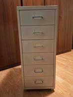 Helmer IKEA metalen 6 ladekast H69 B28 D44 met wieltjes, Minder dan 50 cm, Gebruikt, Ophalen of Verzenden, Metaal