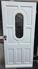 Hardhouten voordeur, Ophalen, 80 tot 100 cm, Minder dan 200 cm, Hout