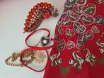 Ketting dirndl oktoberfeest sjaal speld pauw oktoberfeest, Ophalen, Overige materialen