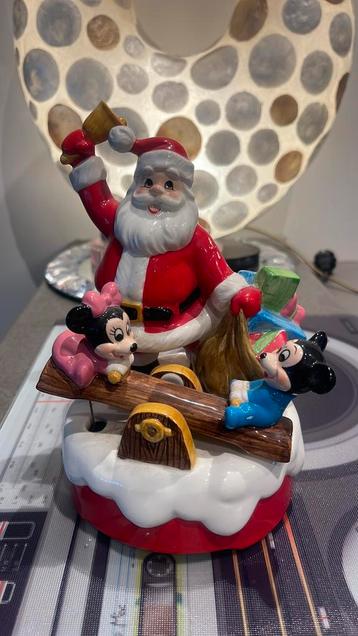 Schmidt muziekdoos kerstman mickey, minnie op de wip beschikbaar voor biedingen