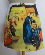 Apart zelf gemaakt middeleeuwen print rokje! 40, Maat 38/40 (M), Overige kleuren, Verzenden, Zo goed als nieuw