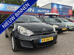 Kia Rio 1.2 CVVT Comfort Pack Airco 5 deurs 16"LMV 3 mnd Gar, Voorwielaandrijving, Euro 5, Gebruikt, Zwart