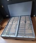 Elektrisch bed 160x200, grijs stof, met/zonder hoofdbord, Huis en Inrichting, Slaapkamer | Bedden, Ophalen, Tweepersoons, 200 cm