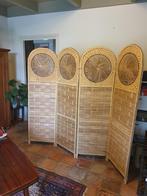 Vintage boho rotan kamerscherm 175 x 200, Huis en Inrichting, Ophalen, Zo goed als nieuw