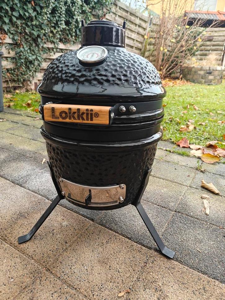 Lokkii Kamado 27cm, Tuin en Terras, Houtskoolbarbecues, Zo goed als nieuw, Ophalen