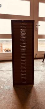 Vintage metalen ladenkast, Huis en Inrichting, Ophalen, Gebruikt