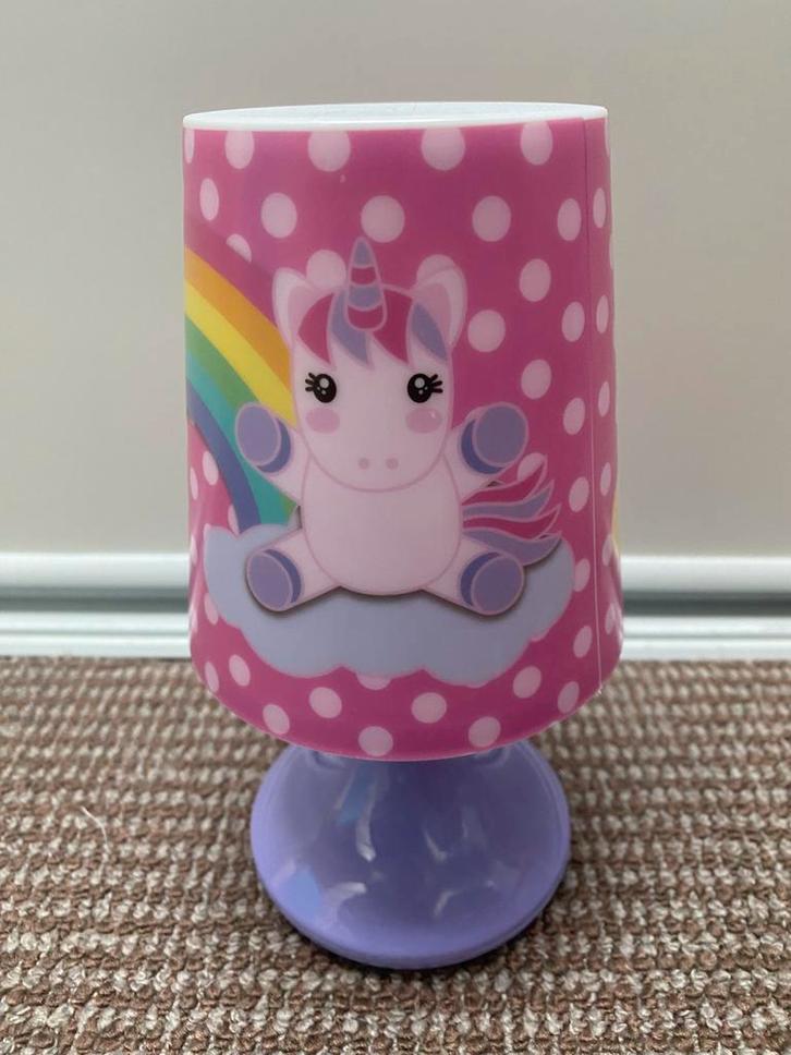 Eenhoorn lampje zgan, Kinderen en Baby's, Kinderkamer | Inrichting en Decoratie, Zo goed als nieuw, Lamp, Ophalen of Verzenden