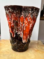 Vallauris vaas Frans Keramiek Jaren ‘60 fat lava 20 cm, Ophalen of Verzenden