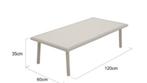 Gloednieuwe rechthoekige tuintafel, Tuin en Terras, Ophalen, Nieuw, Rechthoekig, Aluminium