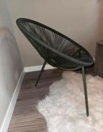 Moderne Acapulco Stoel - Zwart/Groen, Huis en Inrichting, Zwart, Ophalen of Verzenden, Zo goed als nieuw, Metaal