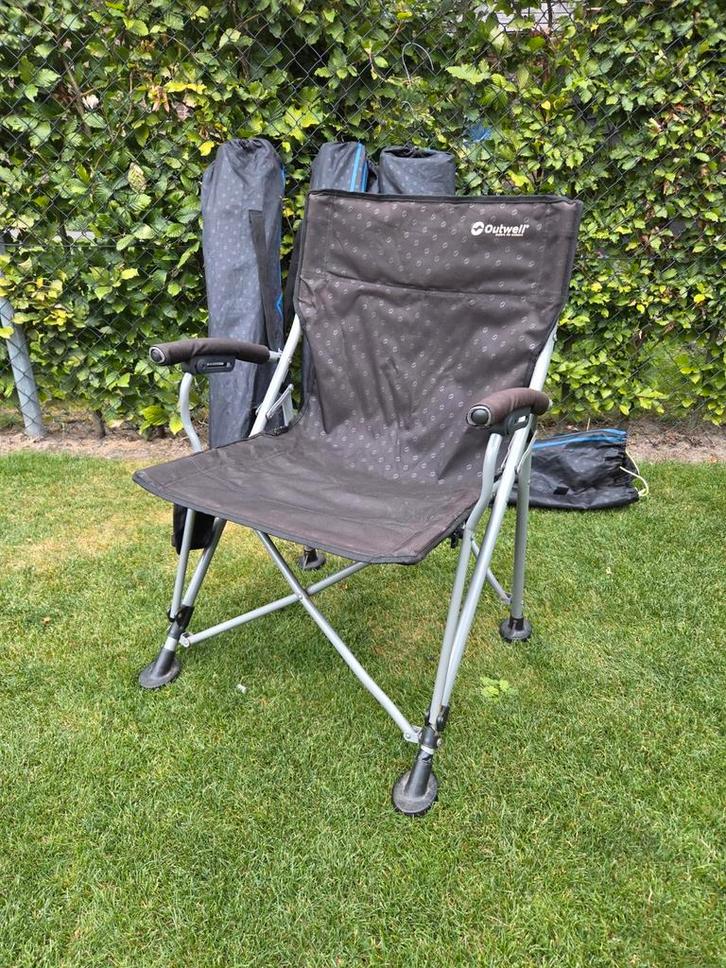 Outwell Campingstoelen - Set van 4, Caravans en Kamperen, Kampeermeubelen, Gebruikt, Campingstoel, Ophalen