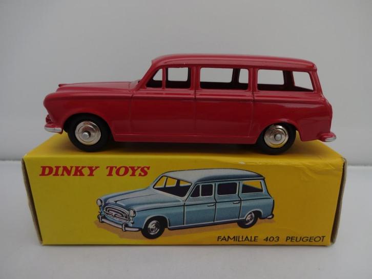 Peugeot 403 Famiale rood nr: 24F van Dinky Toys 1/43, Hobby en Vrije tijd, Modelauto's | 1:43, Nieuw, Auto, Dinky Toys, Ophalen of Verzenden