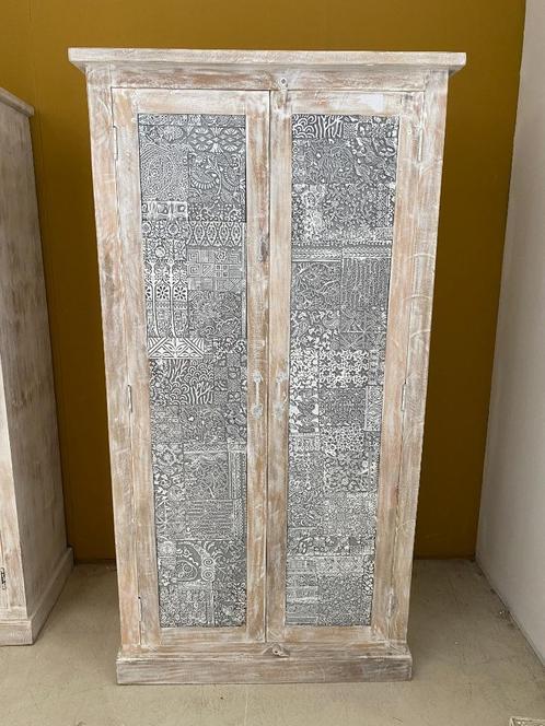 Kast Stempels India, Huis en Inrichting, Kasten | Kledingkasten, Gebruikt, 150 tot 200 cm, 50 tot 100 cm, 25 tot 50 cm, Met plank(en)