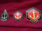 metalen emblemen 1930 oldtimer bromfiets fiets embleem Anker, Ophalen of Verzenden, Zo goed als nieuw