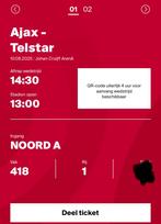 Ajax Telstar: 1e rij = 2 naast elkaar, Twee personen, April