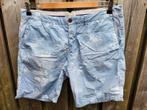 Scotch & Soda Short Kleur Blauw/Wit Maat 34 Nieuwstaat, Kleding | Heren, Broeken en Pantalons, Maat 52/54 (L), Blauw, Ophalen of Verzenden