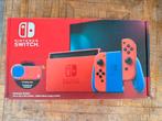 Nintendo Switch Limited Editon Mario, Ophalen, Zo goed als nieuw, Met 2 controllers, Switch 2019 Upgrade
