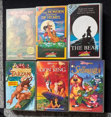 VHS Kinderfilms - 6 stuks beschikbaar voor biedingen