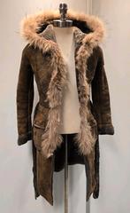 Parajumpers dames lammy coat mantel - maat XS - lamsleer, Kleding | Dames, Jassen | Winter, Bruin, Zo goed als nieuw, Maat 34 (XS) of kleiner