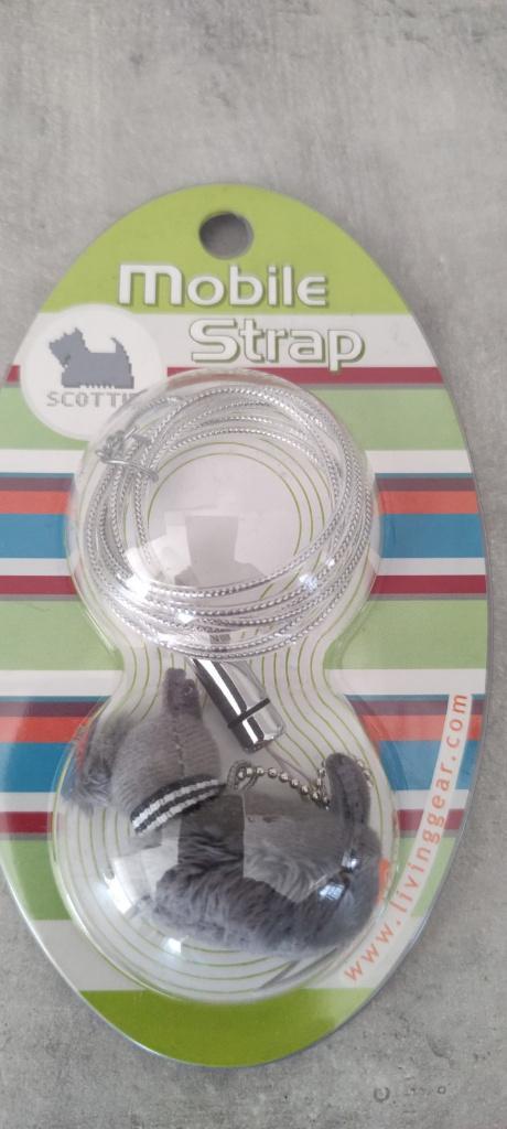 Mobile strap, hond Scotty, Telecommunicatie, Mobiele telefoons | Toebehoren en Onderdelen, Nieuw, Overige merken, Overige typen