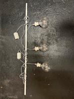 3-delige lampenset op stang, Huis en Inrichting, Lampen | Hanglampen, Ophalen of Verzenden, Zo goed als nieuw, Metaal, Minder dan 50 cm