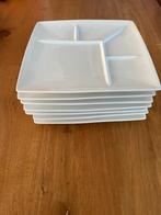 Set van 7 witte YONG Gourmetborden, Huis en Inrichting, Keuken | Servies, Ophalen, Zo goed als nieuw, Bord(en), Effen