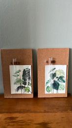 Lijst kaart/foto van kurk met vaasje, Ophalen of Verzenden, Zo goed als nieuw, Hout, Minder dan 50 cm