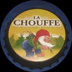 La chouffe wandbord bierflesdop diameter:35 cm, Verzamelen, Biermerken, Ophalen of Verzenden, Nieuw, Reclamebord, Plaat of Schild
