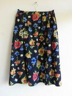 vintage seda modell rok maat 42 Donkerblauw met bloemen, Kleding | Dames, Blauw, Maat 42/44 (L), Ophalen of Verzenden, Zo goed als nieuw