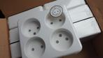 PLIEGER opbouw wandcontactdoos - Kinderbeveiliging -4 voudig, Ophalen, Nieuw
