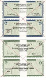 Koninklijke Distilleerdeijen Erven Lucas Bols- 2x CF stukken, Postzegels en Munten, Aandelen en Waardepapieren, 1970 tot heden