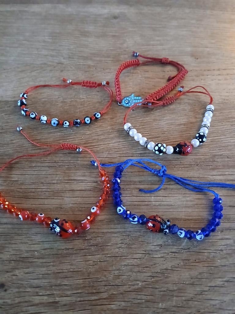 5 armbandjes VOOR €4,50 INCL, Ophalen of Verzenden, Nieuw, Overige kleuren, Armband