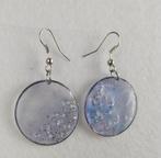 Oorbellen met glaspareltjes, Ophalen of Verzenden, Nieuw, Blauw, Hangers