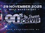 2 kaartjes 90s forever indoor Mecc 29-11-2025 prijs per stuk, Tickets en Kaartjes, Evenementen en Festivals, Drie personen of meer