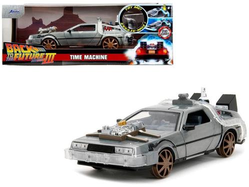 Back to the future part 3 - DeLorean Railroad Edition, Hobby en Vrije tijd, Modelauto's | 1:24, Nieuw, Auto, Jada, Ophalen of Verzenden