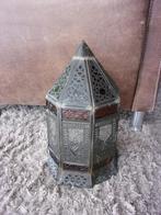ORIEENTAALSE MUURLAMP/GLAS MET LOOD/VINTAGE MUURLAMP MAROKKO, Antiek en Kunst, Curiosa en Brocante, Ophalen