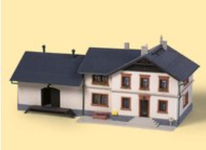 Auhagen 11362 H0 Oberrittersgrün Station Nieuw, Hobby en Vrije tijd, Modeltreinen | H0, Nieuw, Overige typen, Gelijkstroom of Wisselstroom