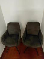 Twee nette draaibare donkerbruine eetkamer stoelen, Ophalen, Twee, Bruin, Zo goed als nieuw