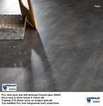 Pvc click Hdf met integreerde kurk ondervloer Cement 10mm, Huis en Inrichting, Stoffering | Vloerbedekking, 75 m² of meer, Zwart