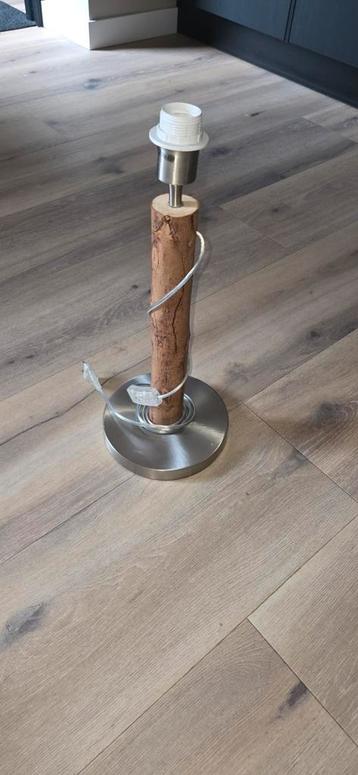 Tafellamp - Houten voet, 40cm beschikbaar voor biedingen